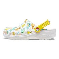 Crocs × POKEMON Classic Clog EVA Apvalus pirštas Spausdinti Lauko kvėpuojantys klumpės Unisex Daugiaspalviai Balti 207765-94S 38-39 white