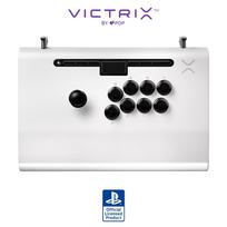 Official Licensed PDP by TURTLE BEACH Victrix Pro FS Arcade Fight Stick for PlayStation 5 Victrix Arcade Fight Stick PS5 White [SONY Product] - White, balta