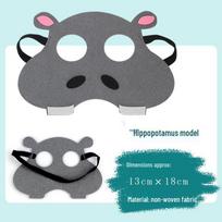 Birželio 1-oji Vaikų diena Animacinių gyvūnų kaukės: Varlės ir Tigro akies kaukės darželių pasirodymams gray