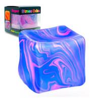 Schylling Needoh Nice Cube Sensorinis Fidget Žaislas Streso Malšinimas Minkštas Suspaudžiamas Kubas Anti-Nerimo Koncentracijos Žaislas Suaugusiems ADHD Autizmui purple