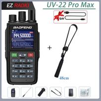 BAOFENG UV-22 Pro Max Handheld Walkie Talkie Long Range Two Way Radio Copy Frequency Programming USB-C Charging Ham Radio UV-22L USB Plug