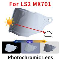 Fotochrominis stiklas Skirtas LS2 MX701 EXPLORER C Nuimamas Ralio Off-road Motociklo Šalmo Pakeičiamas Vairo Stiklas UV Apsauga Photochromic Clear gray
