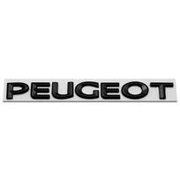Metalinis automobilio kėbulo galinis lipdukas raidės emblema ženklelis priedai Peugeot 107 108 206 207 208 301 307 308 407 408 2008 5008 juoda