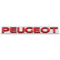 Metalinis automobilio kėbulo galinis lipdukas raidės emblema ženklelis priedai Peugeot 107 108 206 207 208 301 307 308 407 408 2008 5008 balta