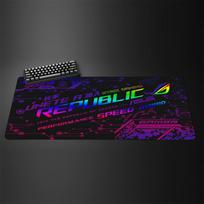 Asus Rog Mause Pad Anime Mouse Mats Gaming Computer Desk Mat Mouse Carpet Pc Accessories Gamer Mouse Pad Speed Rubber Mat 30x80x0.2cm black
