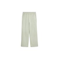 Puma Classics Artisanal Straight Leg Sports Solid Color Comfortable Casual Pants Unisex bottoms Sandy-Gray 630037-68 M white