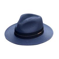 Panamos Šiaudinė Skrybėlė Unisex Aukšta Skrybėlė Fedora Skrybėlė Didelis Galvos Dydis Skėtis Nuo Saulės Reguliuojamas Elegantiškas Džentilmenas Universalus Stilius L 58-60cm black