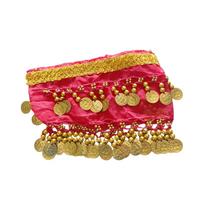 Dog Belly Dancing Accessories Sequin Waist Chain Fancy Dress for Puppy Cute Pet Costume Elegant Dog Clothes red