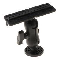 Electronic Fish Finder Mount Fishfinder GPS Plate Rotating Boat GPSMAP Supporter 1 black