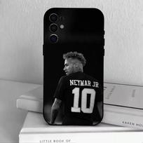 Futbolas 10 NEYMAR JR  Dėklas telefonui Samsung S25,S24,S21,S22,S23,S30,Ultra,S20,Plus,Fe,Minkštas silikoninis juodas dangtelis Samsung S22plus5G gray