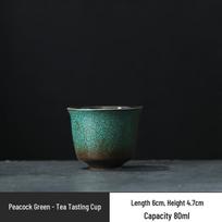 Retro Japanese Green Glaze Teapot with Side Handle - Ceramic Kung Fu Tea Set for Home Use black