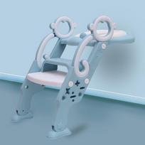 Kids' Potty Training Ladder with Handrails and Footstool