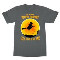 On A Dark Desert Highway Cool Wind In My Hair Unisexs Tshirt L yellow