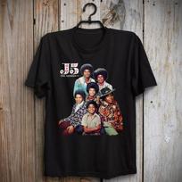 Retro Jackson 5 TShirt Jermaine Jackie Tito Marlon Michael Randy I Want You Back S black