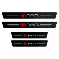 Automobilio slenksčio apsauginės lipdukai Skaidri dekoracija Lipdukas Slenksčio juosta Toyota GRsport Crown Hilux Aygo Auris Camry black
