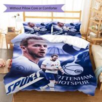 Tottenham Hotspur Kane Football Print 3‑piece Bedding Set, Duvet Cover+2 Pillowcases, Without Pillow Core or Comforter, Sport Fan Decor 135x200cm white