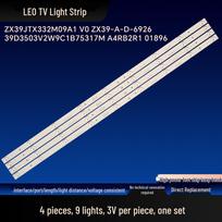 ZX39 TV Backlight LED Aluminum Strip Base Board NO.3604 (4) blue