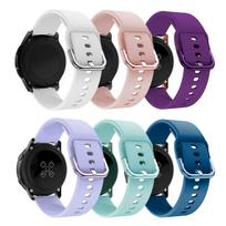 6Pcs Silicone Strap Compatible with 20mm Watch Bands Quick Release Replacement Wristband Adjustable Waterproof Sport Bands for Men Women 20MM gray
