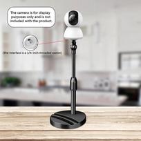 Desktop Adjustable-Angle Monitoring Stand Extendable Camera Base, 1/4  Screw Interface For Surveillance Cameras gray