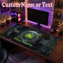 John Deere Customized Name Text Mouse Pad, Large Desk Mouse Mat Personalized Home Office Present 40cmx90cm