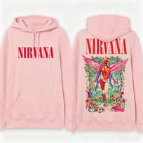 NIRVANA Grupės Grafika Utero Hoody Vyrams Moterims Oversized Megztiniai Su Gobtuvu Kišenė Streetwear Y2k Megztinis Sportinis Kostiumas Moteriški Vyriški Drabužiai XL white