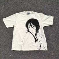 Look Back Anime Fujimoto Tatsuki Kyomoto Manga Line Art Graphic T shirt Vintage Cotton Casual Unisex Streetwear Short Sleeve Tee S black