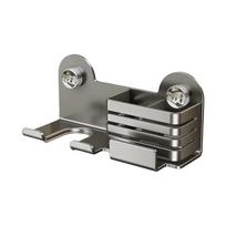 Carbon Steel Suction Cup Hair Dryer Holder Space Saving Hair Straightener Holder  Bathroom pilka