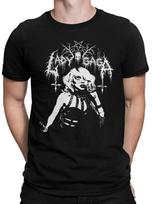 T-Shirt Lady Gaga - Death Metal Lady Gaga Metal S white
