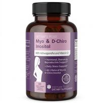 Intimate Rose Myo ir D-Chiro inozitolio papildas su ashwagandha ir vitaminu D – 40:1 santykis, 120 vegetariškų kapsulių 1pack