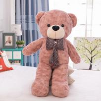 Teddy Bear Plush Toy Sweater Hug Bear Doll Big Bear Hug Pillow Doll Girl Birthday Gift 75cm（1kg） gray