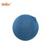 Sprogimui atsparus medvilnės ir lino jogos kamuolio užvalkalas (55/65/75/85 cm) - Patvarus, Atsparus nešvarumams, Nesipūkuoja Yoga Ball Cover gray