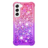 Skystojo smėlio dėklas Samsung Galaxy S23 S22 Ultra, Blizgučių Žaibų Gradiento dėklas Galaxy S20 S21 FE Plus Telefonui Dangtelis Fundas Coque Galaxy S22 5G pink