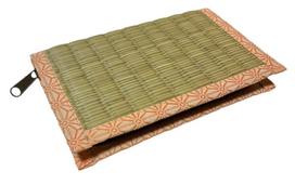 NANANA ilga piniginė [Ryukyu tatami ir kanapių lapų raštas] [Rožinis kraštas] Audinio vidus, 20 cm beige