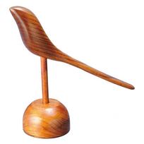 Nagao medinis paukščio formos batų ragas, 26,5x16cm brown