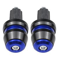 Motorcycle Grip Plug 7/8'Aluminum Alloy Powersports Bar Ends Lightweight Motorcycle Bar End Plugs Enhances Riding Stability & mėlyna