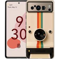Retro Camera Vintage Phone Case For Google Pixel 10 9 8 7 Pro 9A 8A 7A 6A 6 Pro XL Soft TPU Bumper Black Cover Pixel 7 black