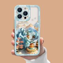 Snow Mountain Sunset Scenery Clear Phone Case For VIVO S1 V20 V21 V21E V23 V23E V25 V27 V27E V29E V30E V30 V40 V50 V60 Case Capa VIVOV20SE white