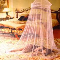 Modern Minimalist Dome Mosquito Net Bed Canopy With Antimite Mesh For Bedroom Use Red brown
