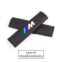 Automobilinė kaklo atrama galvai Pagalvėlė Saugos diržo apsauga BMW Performance M Power E90 E91 E92 X3 X5 X6 M3 M5 E46 E39 F30 E60 F10 G30 black