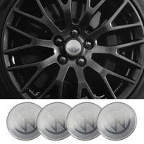 4Pcs 56mm Car Wheel Stickers Center Hub Cap For Volkswagen GTI R-Line R Polo T5 Golf Passat Scirocco Car Emblem Badge Decal black
