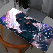 Naruto Kakashi Hatake Mouse Pad Large Gamer Gaming Accessories Speed Keyboard Rubber Lock Edge Desk Mat Laptop Mousepad 30cmx80cm
