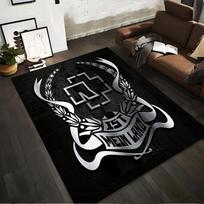 Rammstein Logo with  Mein Land  Design Non-slip rug suitable for living room and bedroom sofas 80x120cm( 31x47in)
