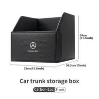 Automobilio bagažinės organizatoriaus dėžė Didelės talpos laikymo krepšys tvarkymui Mercedes Benz C180 C300 W124 W176 W177 C200 C260 GLC CLE CLA AMG black
