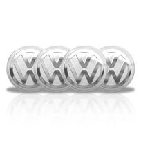 VW Polo Golf 4 5 4Pc For VW GTI Golf 6 Polo R-Line CC Passat Tiguan B7 56mm 60mm 65mm Car Logo Wheel Center Hub Caps Badge Sticker Emblem Decals 56mm white