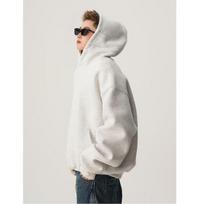 Vyriškas Oversize su gobtuvu džemperis Laisvo kirpimo Atsitiktinis Ilgomis rankovėmis Puloveris Gatvės stiliaus Vienspalvis Unisex 3XL white