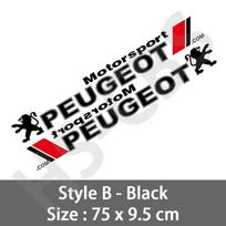 2 vnt. Automobilio logotipo vandeniui atsparūs kėbulo lipdukai Priekinio stiklo dekoratyviniai Peugeot 307 308 3008 206 308 207 406 407 408 Automobilio priedai