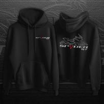 Can Am ST Spyder hoodie-Casual Pullover Sweatshirt for 3-wheels Motorcycle Riders (For: ST ST-SS ST-LTD) XXL black