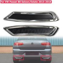 For VW Passat B8 Saloon/Estate 2015-2018 Rline Rear Exhaust Modification Chrome Exhaust Diffuser Frame Tuning Highline TSU FSU black