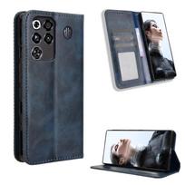 Atverčiamas dėklas ZTE nubia RedMagic 11 Pro/RedMagic 11 Pro+ Plus PU odos telefono dėklas Visiškos apsaugos [RFID blokavimas] Piniginės dangtelis mėlyna