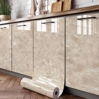 Pasidaryk pats dekoratyvinė plėvelė PVC lipni tapetai Baldų renovacijos lipdukai Virtuvės spintelės vandeniui atsparūs tapetai 40x100cm white